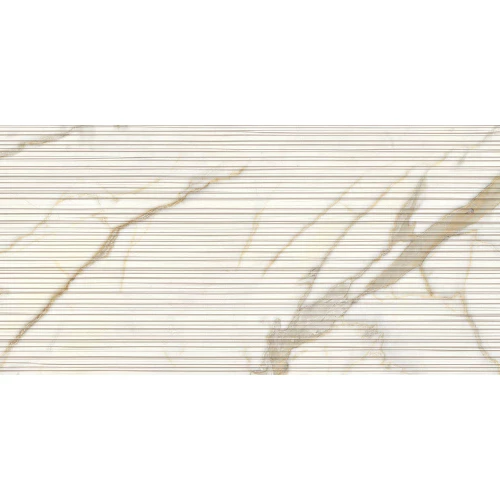 Керамогранит Марбле Тоуч Калакатта Топ Стрипе / Marble Touch Calacatta Top Stripe SQ матовый белый MT02BAS 120х60 см