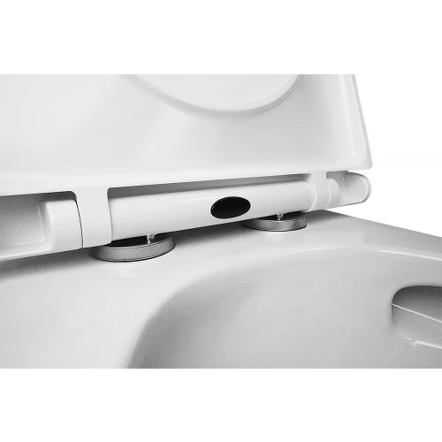 Унитаз-моноблок Azario Scala безободковый слив торнадо с быстросъемным сиденьем микролифт AZ-8101 36х69х79 см