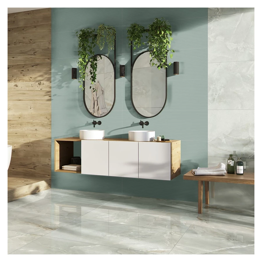 Керамогранит Azteca Onyx Pav. Lux light grey 30 120х60 см