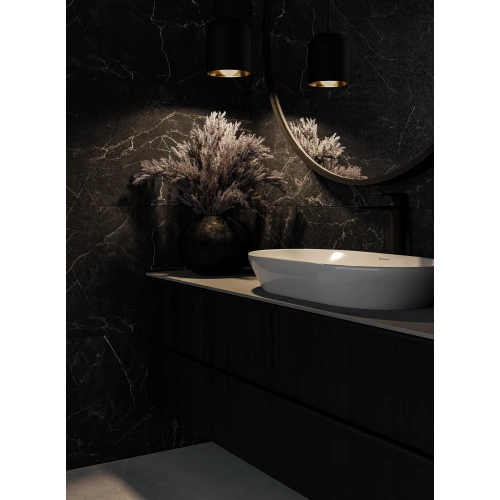 Керамогранит Staro Silk Argos Nero Sugar матовый черный 12430992 120х60 см