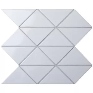 Керамическая мозаика Starmosaic Triangolo White Zip Glossy 26,25х26,25 см