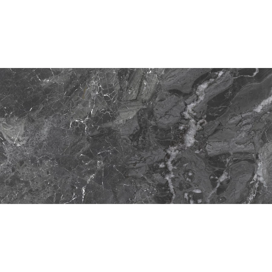 Керамогранит Delacora Greiny Dark матовый черный 60120GRY99M 120х60 см