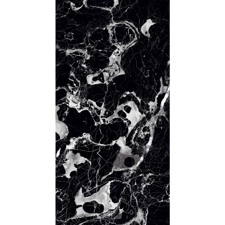 Керамогранит Arcadia Ceramica Elegant Nero High Gloss чёрный HG2001-A 120х60 см