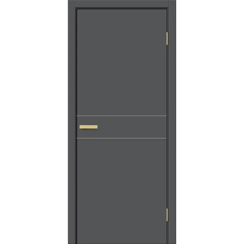 Межкомнатная дверь Bravo Браво-0.24.П (SG:P3) 200x60 экошпон Bravo A полотно глухое цвет Stormy Silk