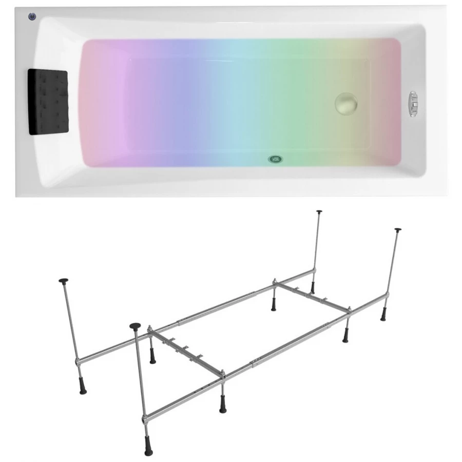 Акриловая ванна Lavinia Boho One S3-3701007P универсальная (комплект 4 в 1) 170x70 см