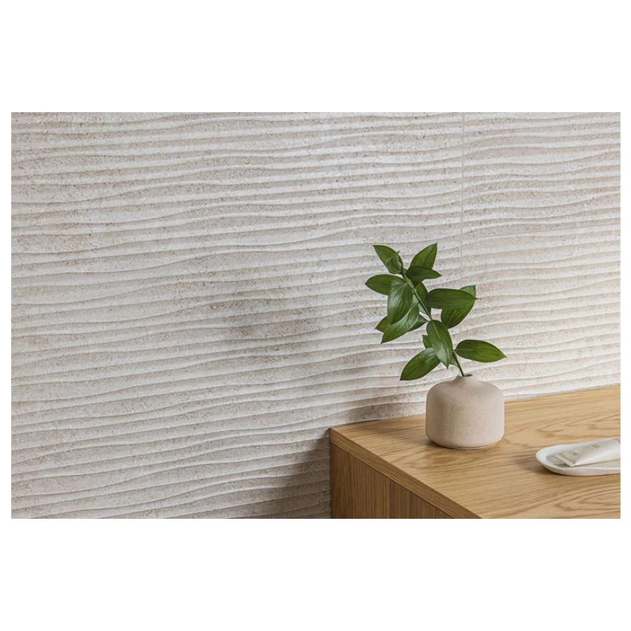 Плитка настенная Peronda Versa White Lines R матовая белая 5087843064 100х33,3 см