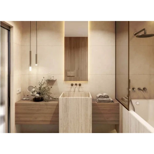 Керамогранит Meili Ceramica Trava Cream Matt матовый кремовый 160х80 см