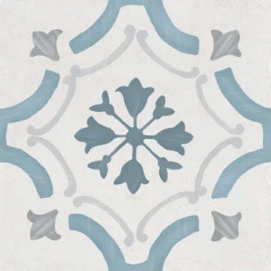 Керамогранит Harmony Peronda Sirocco Blue Ornate серо-голубой 3386036158 22,3х22,3 см