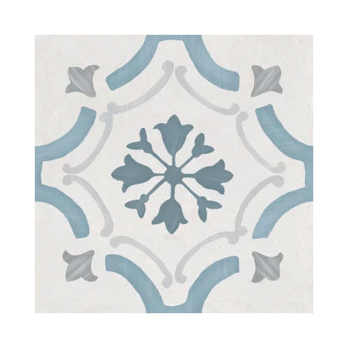 Керамогранит Harmony Peronda Sirocco Blue Ornate серо-голубой 3386036158 22,3х22,3 см