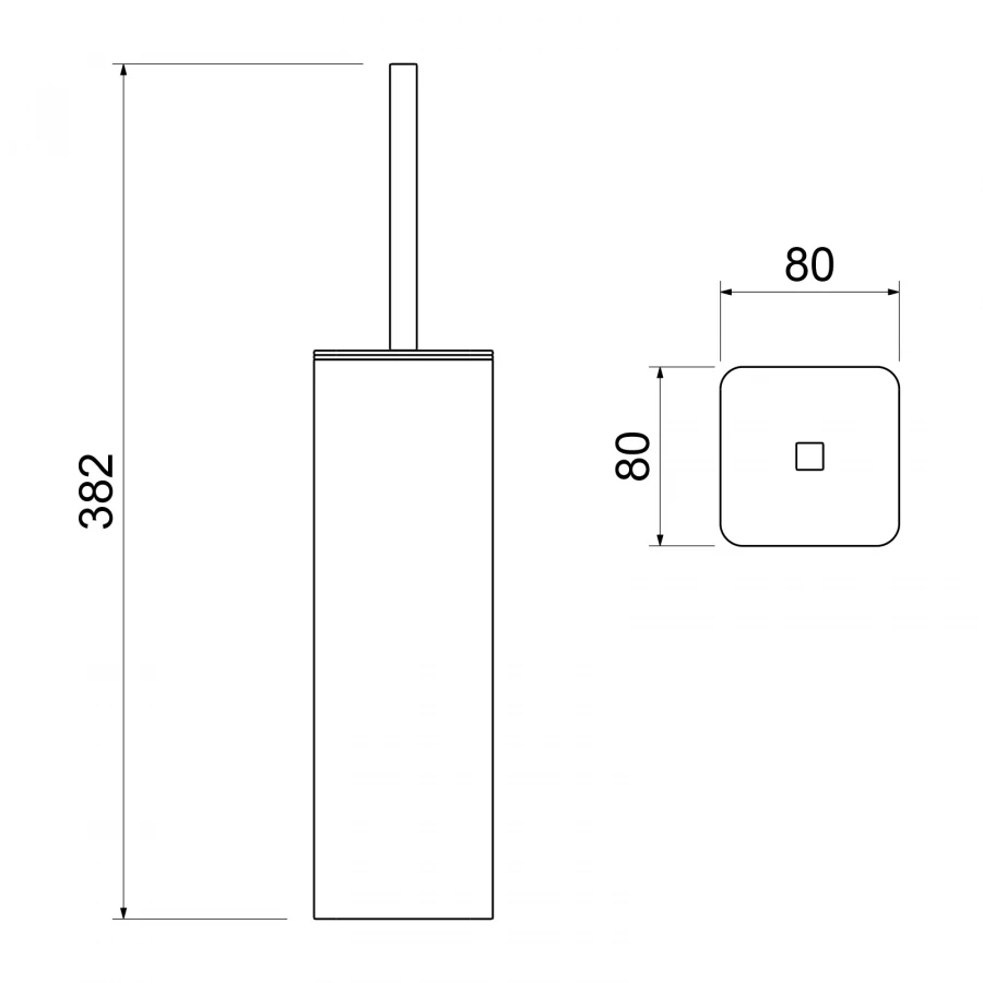 Щетка для туалета Timo Torne напольная хром 43161/00