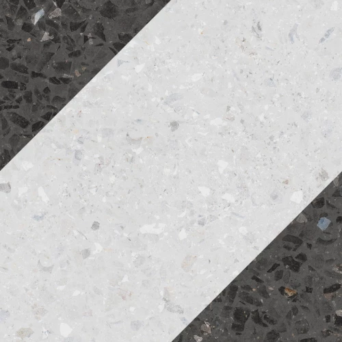 Керамогранит WOW Дропс Натурал Бит Деcор Грапhите / Drops Natural Bit Decor Graphite матовый белый 108804 18,5х18,5 см