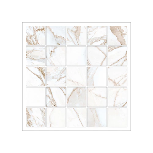 Мозаика Kerranova Marble Trend K-1001/MR/m14 Calacatta 30,7x30,7х1