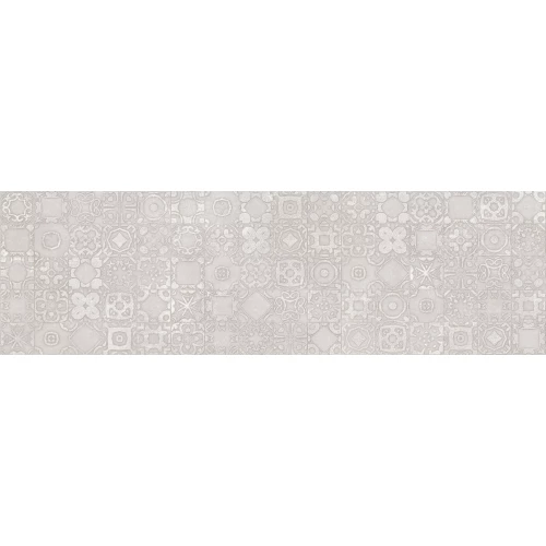 Плитка настенная Sina Tile Evan Light Grey Decorate 9820 матовая серая 100х30 см