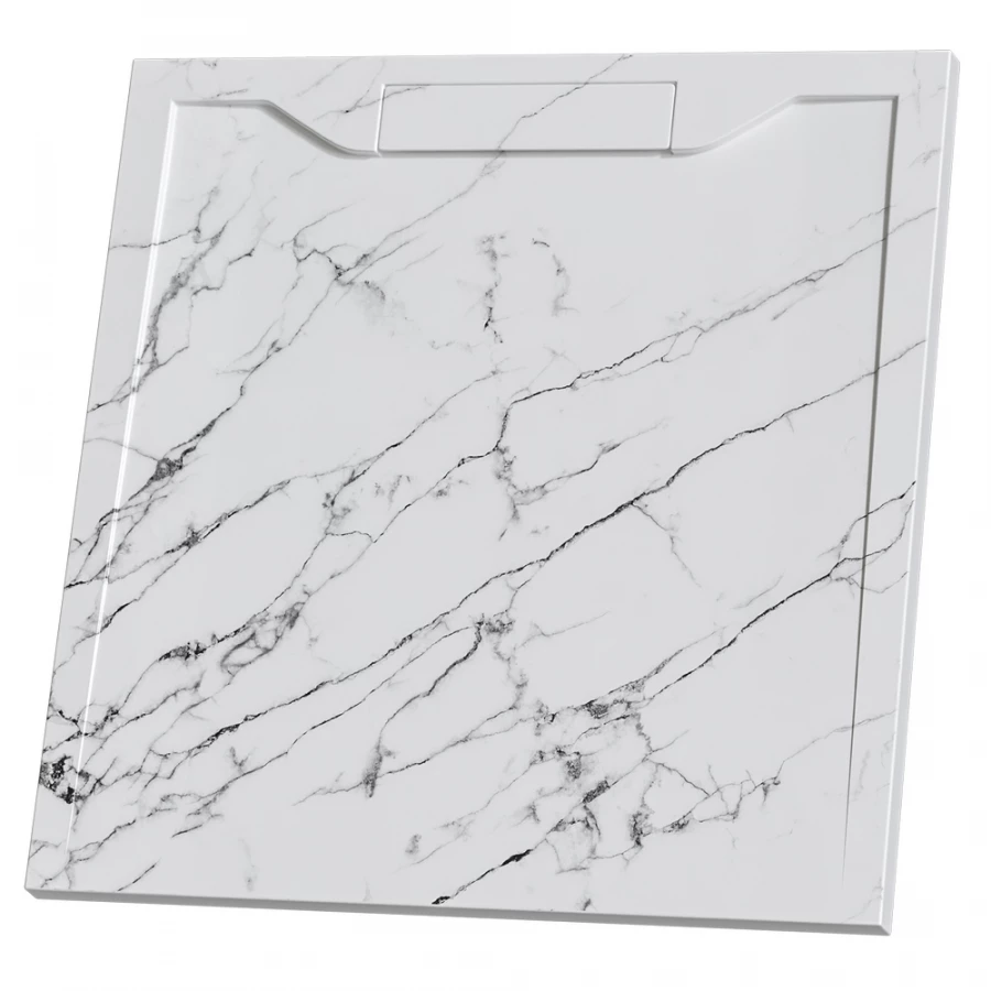Душевой поддон квадратный RGW STE MW Белый мрамор 52341099-15 90х90 см
