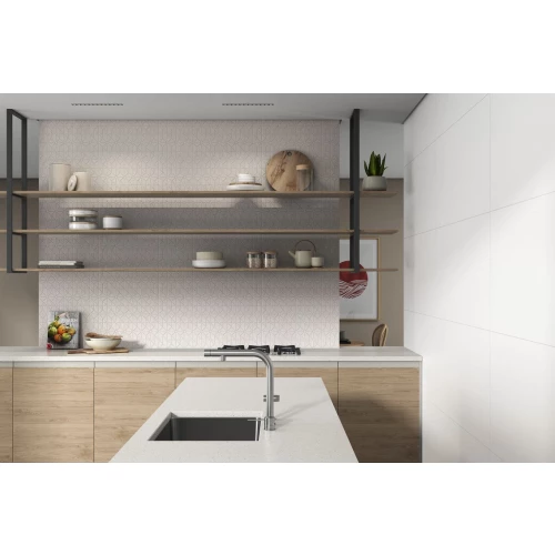 Плитка настенная Emigres Leger Blanco матовая белая 74x24 см