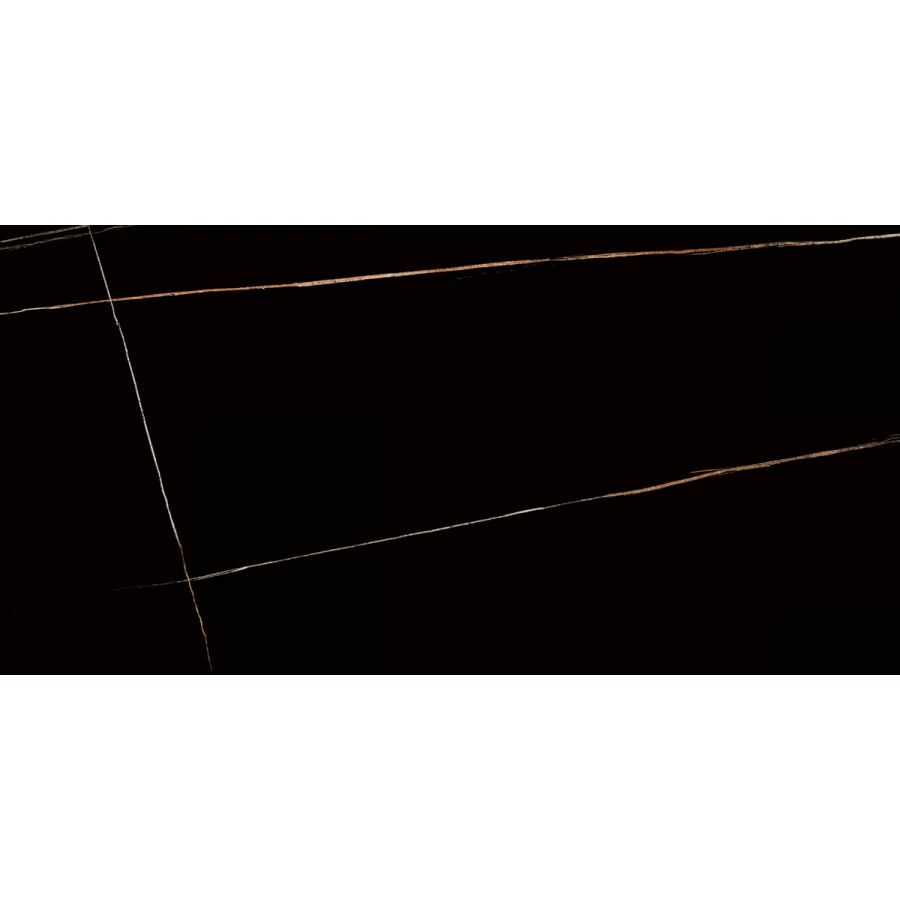 Керамогранит Laparet Lawa Black Полированный черный 120х60 см