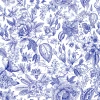 Обои флизелиновые Marburg Glööckler Pompöös Provence синие 35616 0,53х10,05 м