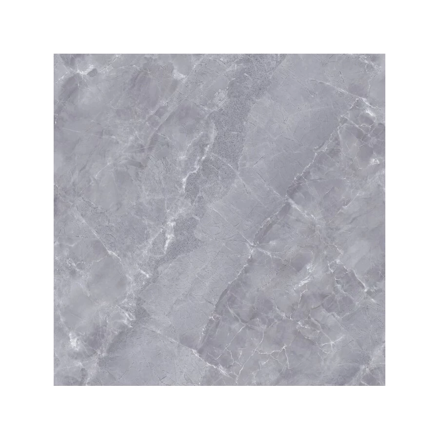 Керамогранит Planet Ceramics PL-Y82 глянцевый серый 2,56 м2 80х80 см