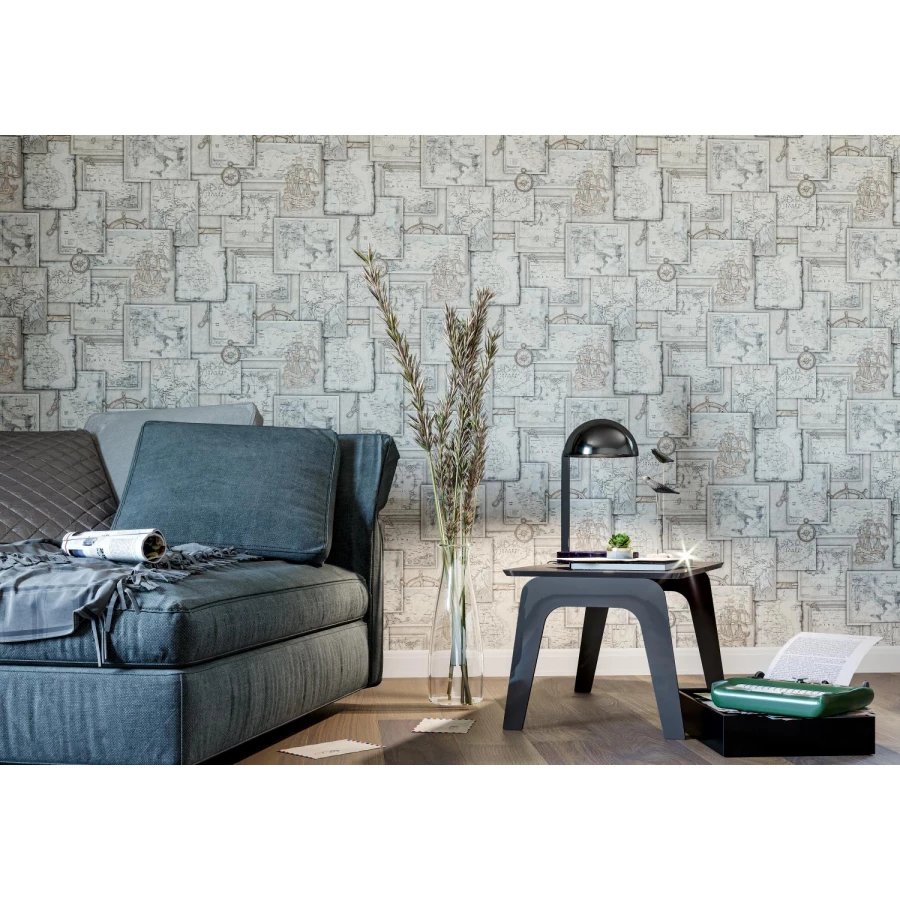 Обои флизелиновые Palitra Home Discovery HomeColor коричневые HC71695-26 1,06х10,05 м