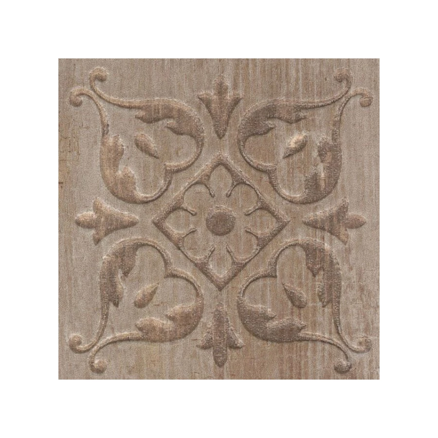 Вставка Kerama Marazzi Браш Вуд коричневый 9,9х9,9 см