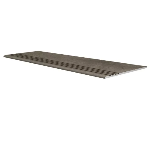 Ступень Стандарт Проходная Керамогранит Onda Beton G1103 CR структ антрацит (n077892) 035424+ 120х29,6 см