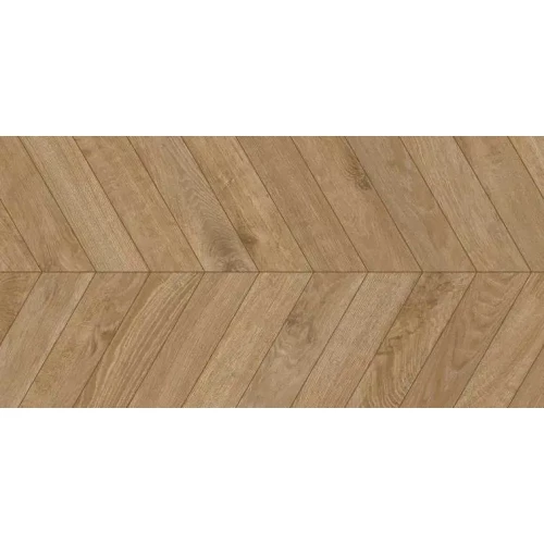 Керамогранит Mykonos Ceramica Baku Chevron Roble матовый дуб коричневый 120х60 см