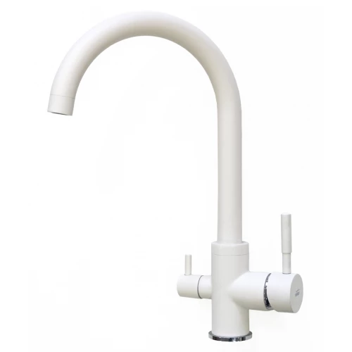 Смеситель для кухонной мойки Viko V-5144 белый