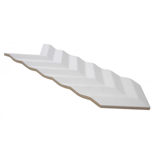 Плитка настенная Harmony Peronda Фолд Вхите / Fold White матовая белая 37885 38х15 см