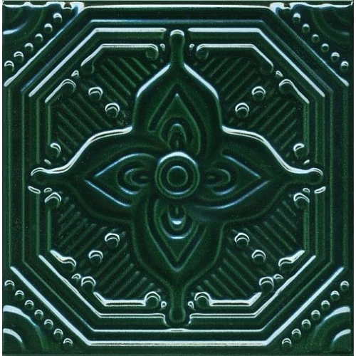 Декор Kerama Marazzi Салинас зеленый 15х15 см