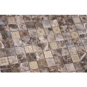 Мозаика из натурального камня LeeDo Ceramica Art Emperador Dark MAT коричневый 30x30 см