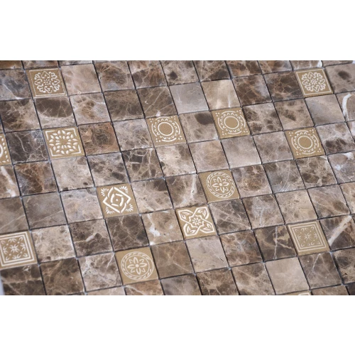 Мозаика из натурального камня LeeDo Ceramica Art Emperador Dark MAT коричневый 30x30 см