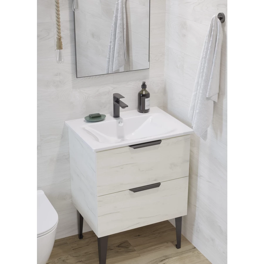 Раковина MixLine Breeze 60 накладная белая 554362