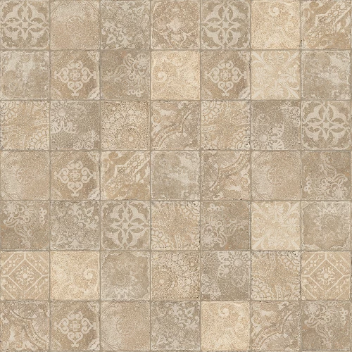 Керамогранит Isla Tiles Pomposa Dec Mix Argilla матовый бежевый 1006827 20х20 см