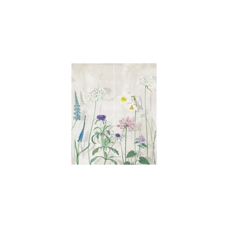 Панно 01 Gracia Ceramica Liberty серое 50х60 см