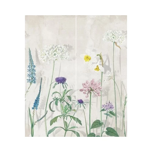 Панно 01 Gracia Ceramica Liberty серое 50х60 см