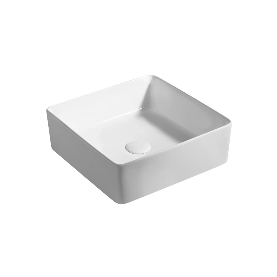 Раковина Azario накладная белая AZ41120 39х39х13 см