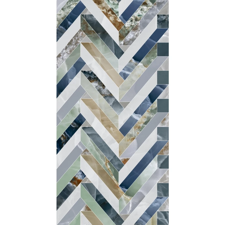 Керамогранит ITC Agate Volumes Polished глянцевый многоцветный 120х60 см