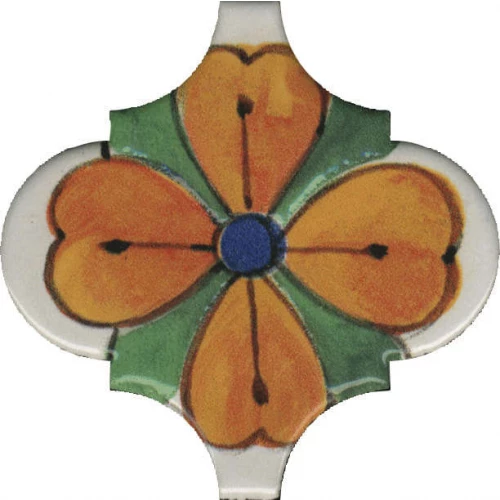 Декор Kerama Marazzi Авейру 2 глянцевый оранжевый VT/A310/65000 6,5х6,5 см