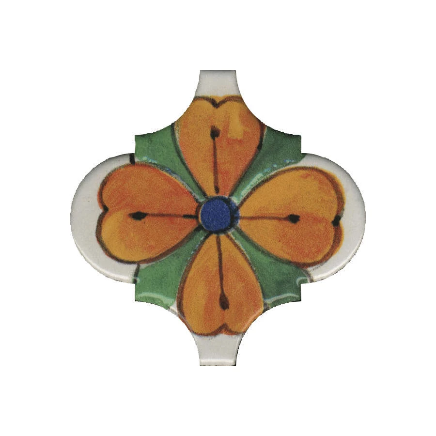 Декор Kerama Marazzi Авейру 2 глянцевый оранжевый VT/A310/65000 6,5х6,5 см