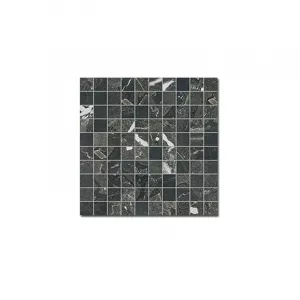 Мозаика Cerim Timeless Mosaico Black Deep чип 3х3 сетка Luc 747409 30х30х1 см