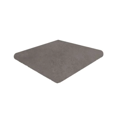 Клинкерная плитка Gres de Aragon Capri Esquina Redonda Carbón матовая серая 905099 33х33 см