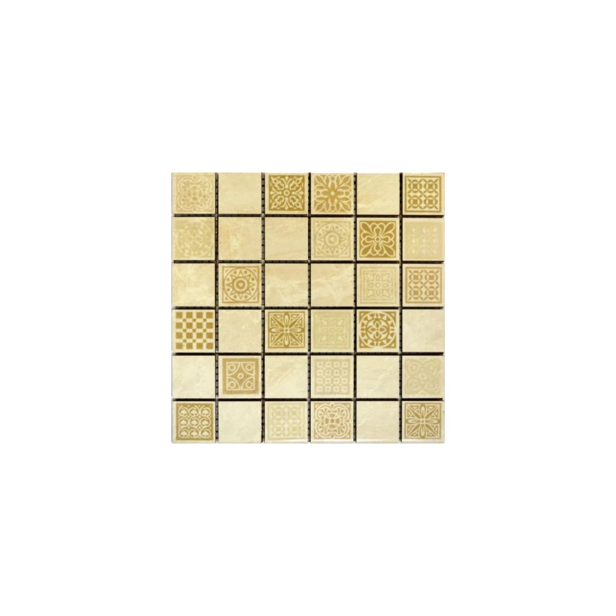 Мозаика декоративная Belleza Атриум бежевый 20х20 см