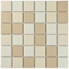 Мозаика Bonaparte Керамогранитная мозаика Admira 48х48 матовая бежевая 30,3х30,3 см