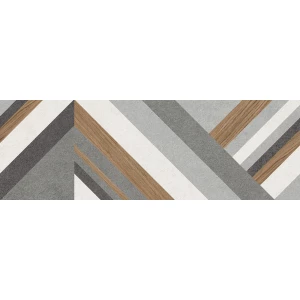 Плитка настенная ALMA Ceramica Stereo матовая многоцветная TWU3090STO74R 90х30 см