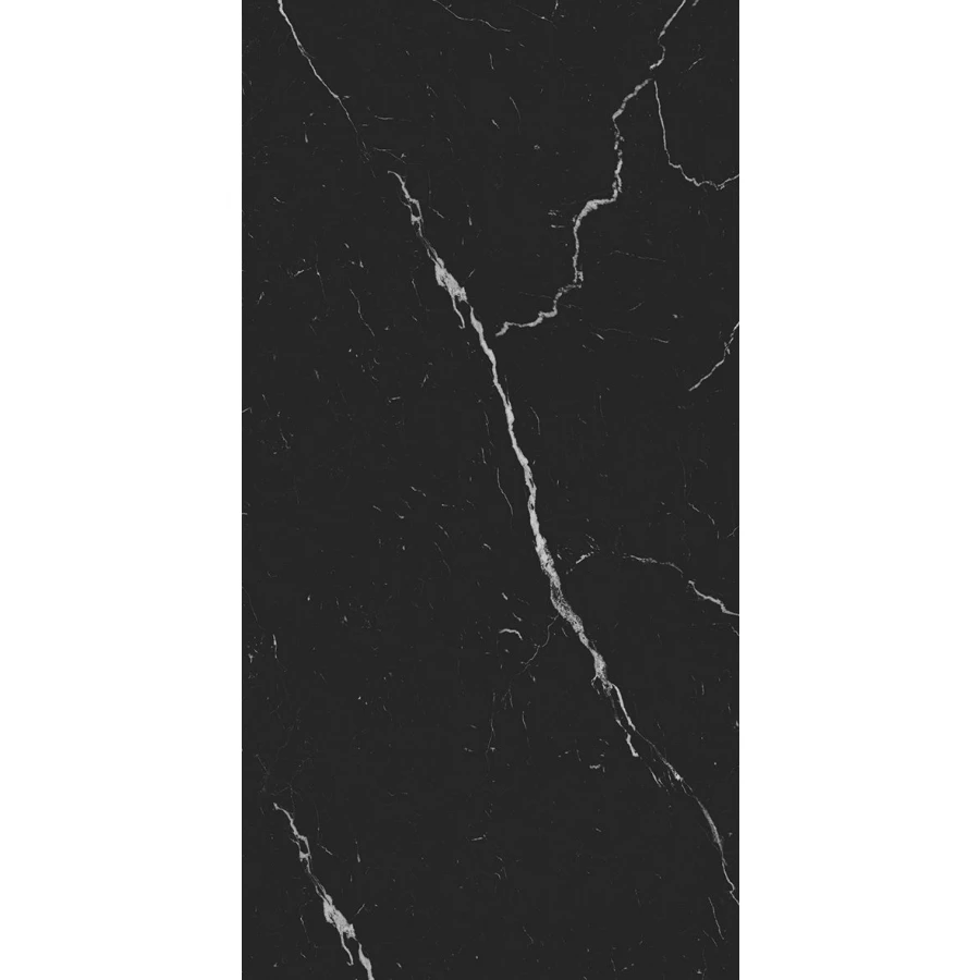 Керамогранит Seratonia Carving-Matt Black Marquina матовый черный 120х60 см