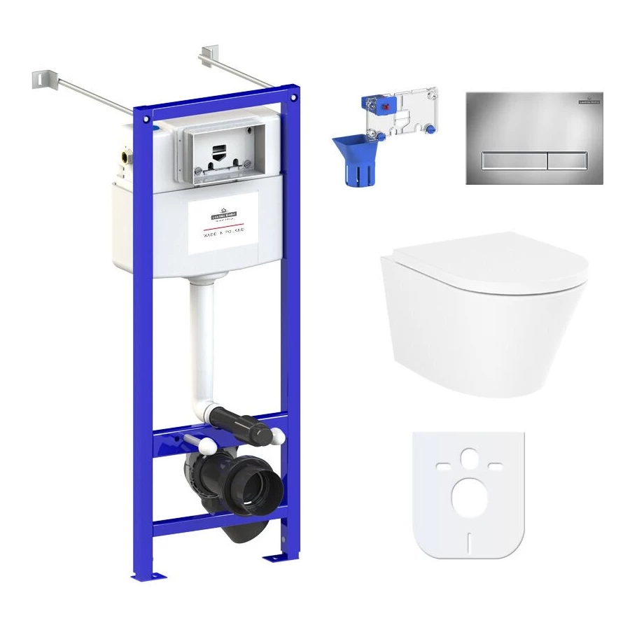 Унитаз Lavinia Boho Relfix Biore Compacto Rimless 87050170 (комплект 7 в 1)