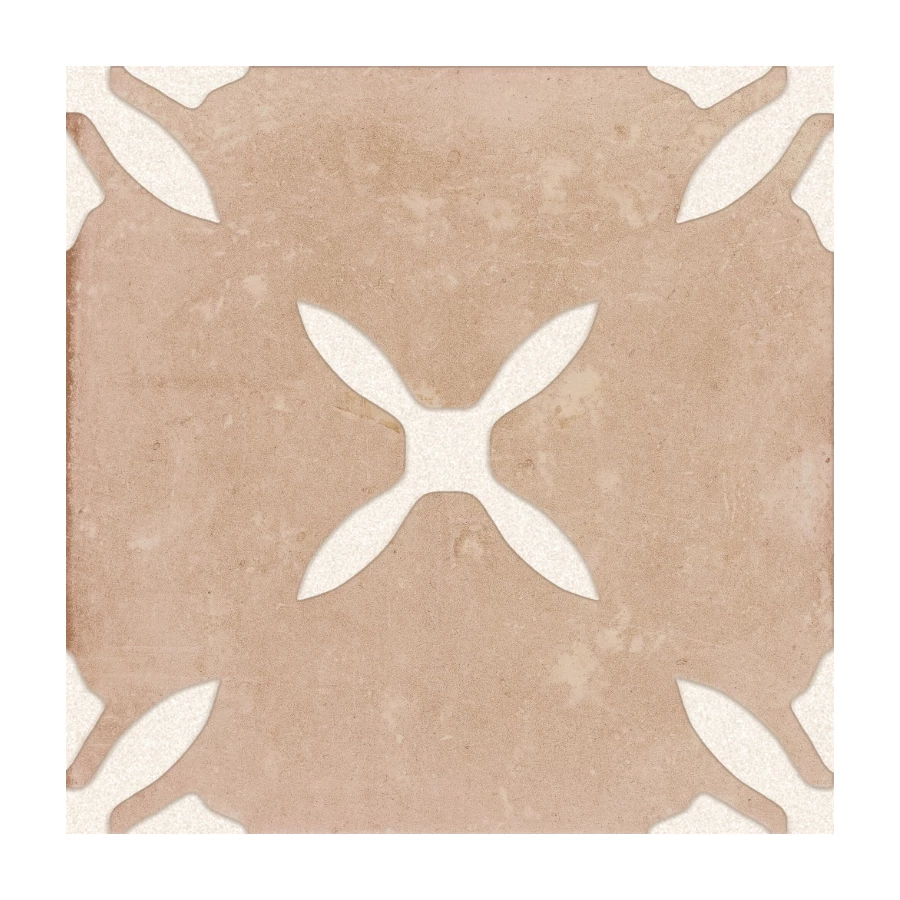 Керамогранит Harmony Peronda Pangea Clay Flower LT матовый бежевый 3386040802 22,3х22,3 см