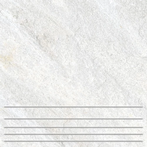 Клинкер ступени Керамин Базальт 8 матовый белый 29,8х29,8 см