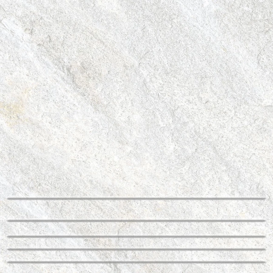 Клинкер ступени Керамин Базальт 8 матовый белый 29,8х29,8 см