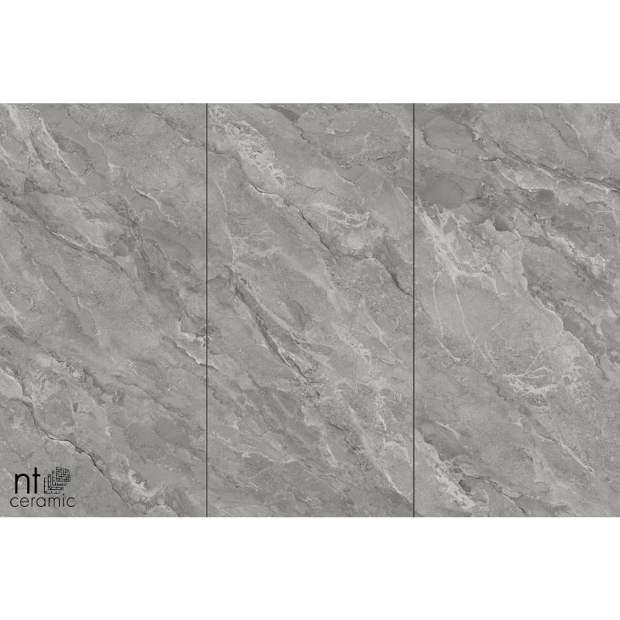 Керамогранит NT Ceramic Atlas Wide Breccia Grey Полированный NTT3006P 240х120 см
